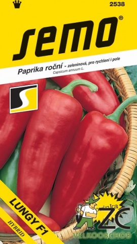 Paprika zel. sladká - LUNGY  F1  15s